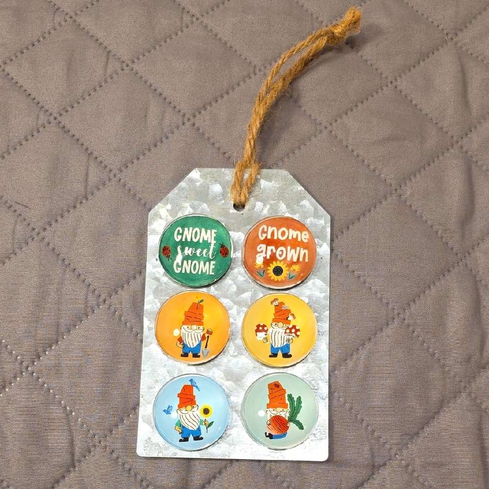 GANZ Gnome Sweet Gnome Magnets - Multicolor